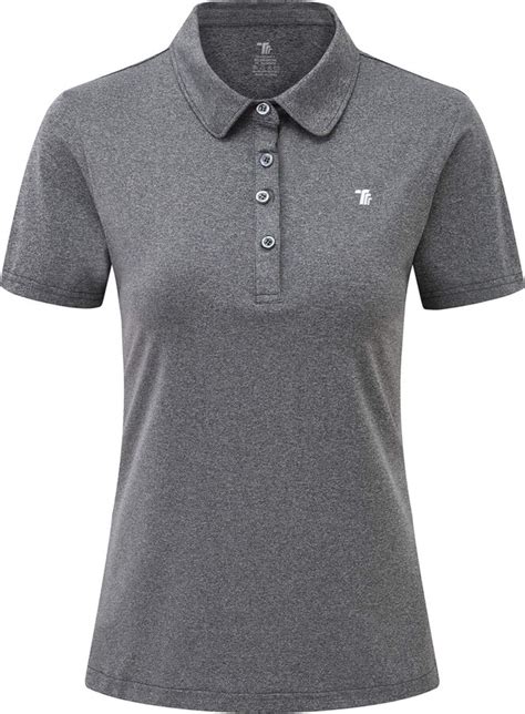 Ysento Womens Short Sleeve Polo Lady Fit Shirt Premium Sports Golf Polo