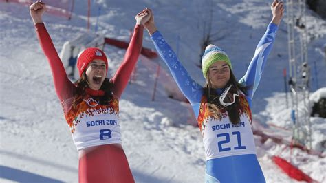 Winter Olympic alpine skiing results: Tie for first results in two gold ...