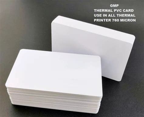 White Blank Pvc Cards For Thermal Printer For Loyalty Card Size 54