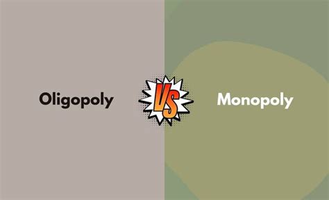 Monopoly Vs Oligopoly Venn Diagram Monopoly Vs Oligopoly K