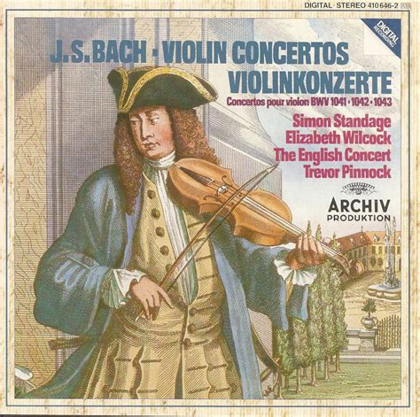 The First Pressing Cd Collection Johann Sebastian Bach Violin Concertos