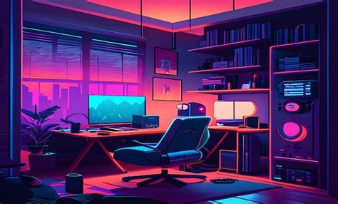 Premium AI Image | gaming room aesthetic