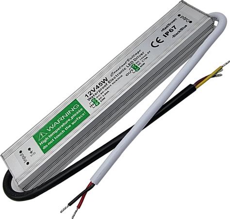 IP67 45W Waterdichte DC 12V LED Voeding Driver Transformator AC 90 250V