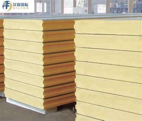 Roof Wall Fireproof Insulated EPS Rock Glass Wool PU Polyurethane PIR