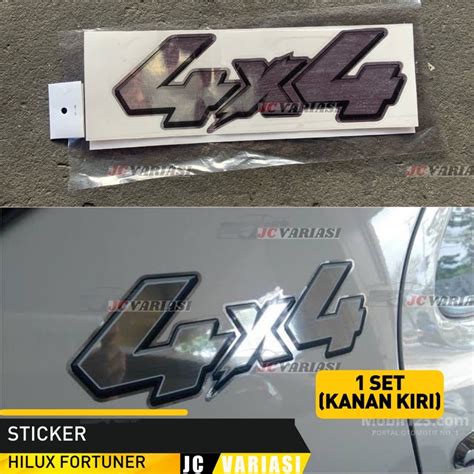 Jual STICKER STIKER MOBIL LIST BODY BAK SAMPING 4x4 STRADA TRITON