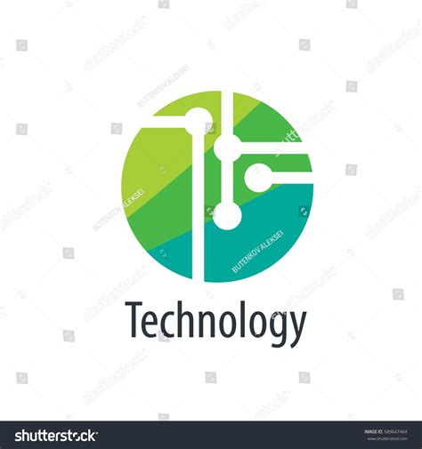 Vector Logo Technology Stock Vector (Royalty Free) 589647464 | Shutterstock