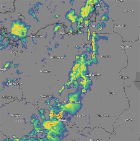 Silne Burze Nad Polsk Pada Grad Do Cm Rednicy Wieje Silny Wiatr