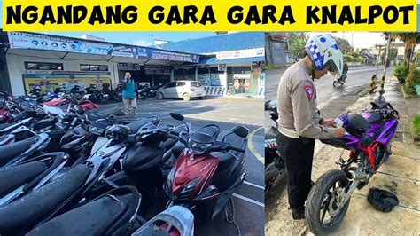 NGAMBIL MOTOR DI POLRES GARA GARA KNALPOT RACING YouTube