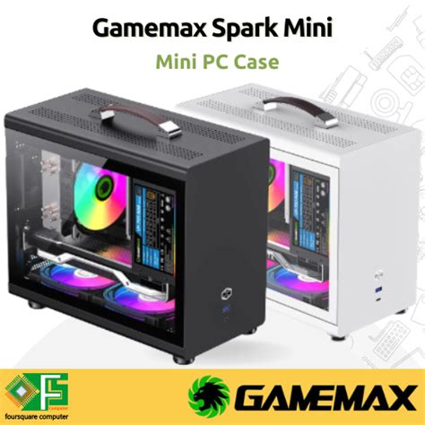 Jual Gamemax Spark Mini White Black Casing Pc Mini Cpu Pc Case