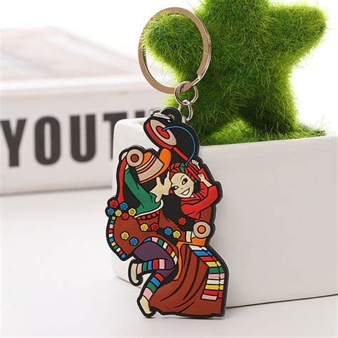 D Soft Pvc Rubber Keychain Silicone Rubber Keyring Custom Made