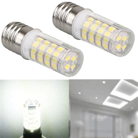 2x Intermediate LED E17 Base Bulb Dimmable Ceiling Halogen Replacement ...