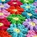 Blanket Crochet Pattern Waikiki Wildflower Colorful Etsy