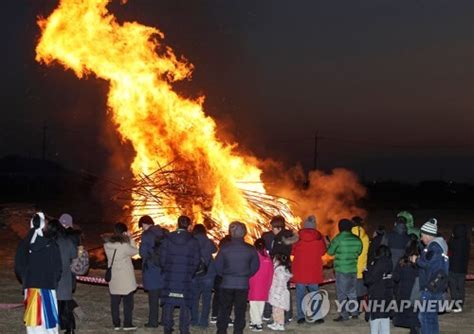 정월대보름 맞이 달집태우기 네이트 뉴스