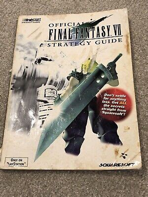 Final Fantasy Vii Official Strategy Guide Brady Games Ebay