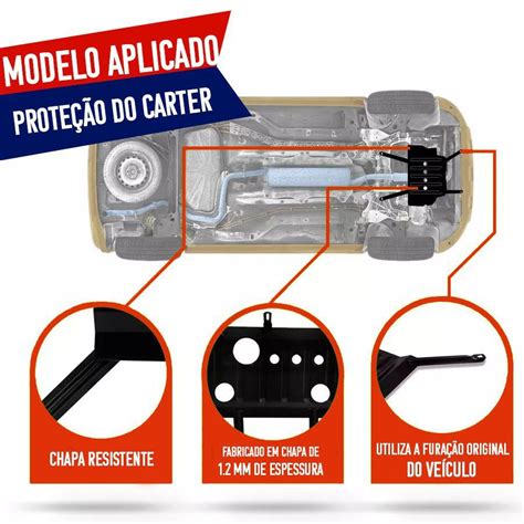 Protetor De Carter Completo Honda Hrv Hr V Parafusos