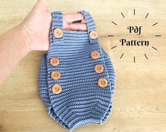 Crochet Baby Overall Pattern Etsy