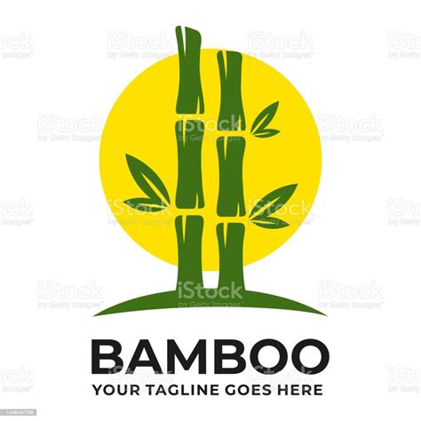 Bamboo Logo Design Vector Illustration Stock Illustration Download