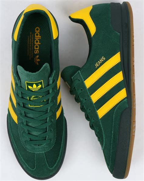 Adidas Jeans Trainers Green Yellow Mk Suede Originals Mk