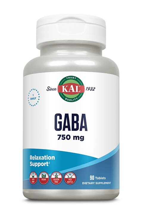 GABA Tablets 750 mg