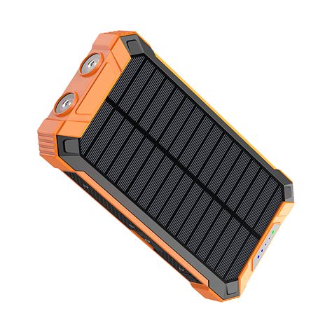 20000mAh Portable Solar Power Bank Wireless Charging Solar Panel Power ...