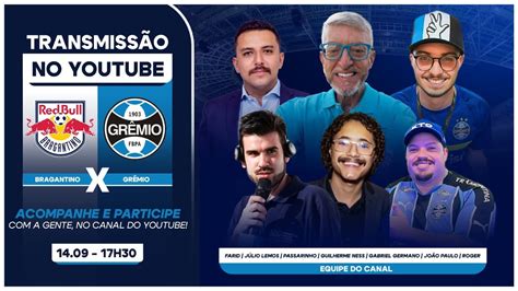 Ao Vivo Bragantino X Gr Mio Brasileir O Farid Reagindo Ao