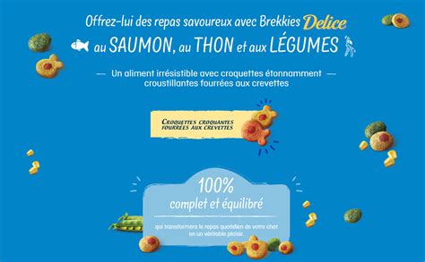 Brekkies Excel Croquettes Pour Chat Adulte Delice Saveur Saumon Thon Et