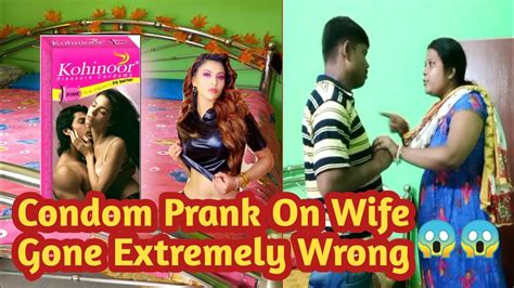 Prank On Wife Condom😱prank On Wife Gone Extremely Wrong Condom Prank😰