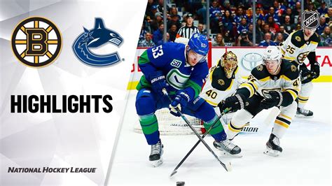 Nhl Highlights Bruins Canucks Youtube