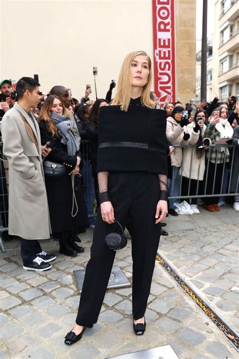 Rosamund Pike At Christian Dior Show At Paris Fashion Week