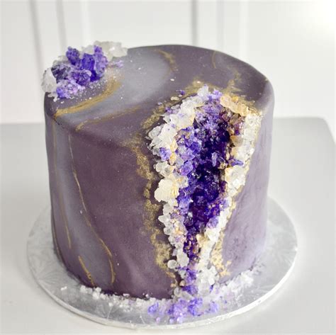 Recipe Amethyst Geode Cake That I Made Tutorial In Comments Rbaking