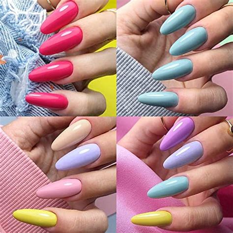 Pastel Gel Nail Polish Set LILYCUTE 12 Colors Summer Gel Polish Set