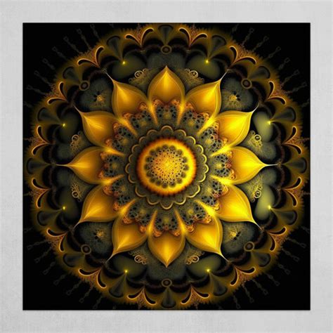 Abstract Fractal Mandala Art 1 by Thushara Dissanayake