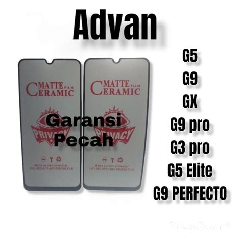 Jual Advan G5 G9 GX G9 PRO G3 PRO G5 ELITE G9 PERFECTO Temper Glass