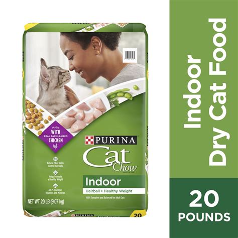 Purina Cat Chow Indoor Dry Cat Food Hairball Healthy Weight 20 Lb