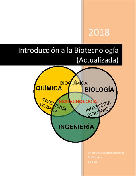 Pdf Introducción A La Biotecnología Actualizada 2018