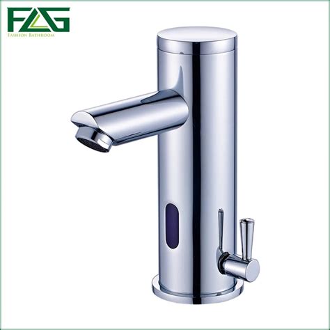 FLG NEW Hot Cold Faucet Regulation Automatic Infrared Sensor Tap Mixer Sensor Faucet Bathroom