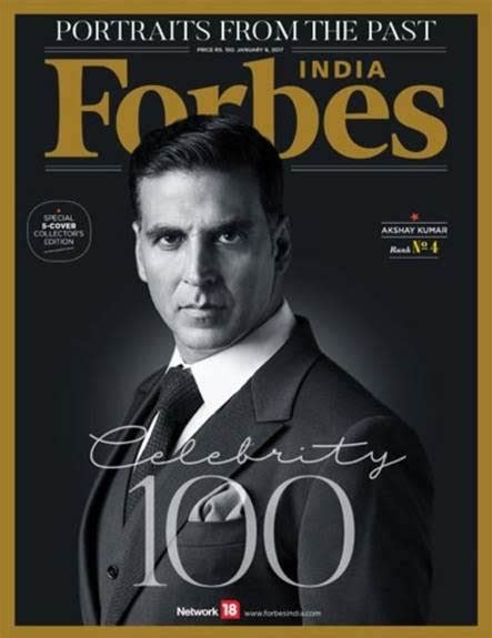 Akshay Kumar climbs two points to reach fourth in Forbes India’s Celebrity 100 list ...