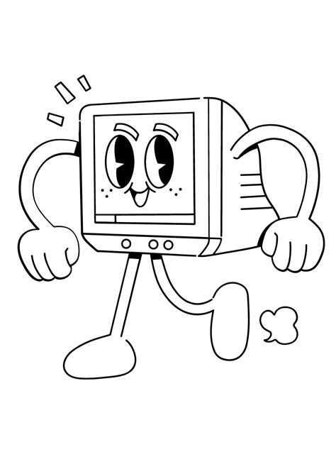 Television Coloring Pages For Toddlers