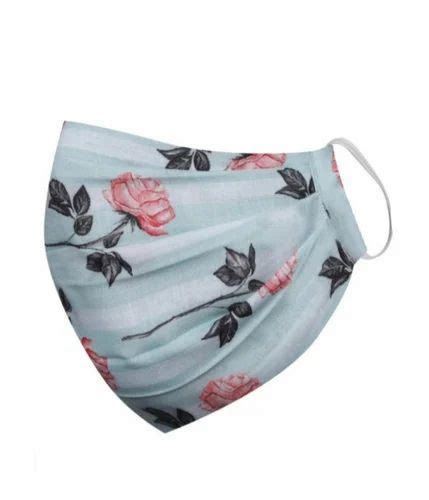 Number Of Layers 3 Floral Printed Cotton Face Mask At Rs 10 Piece In