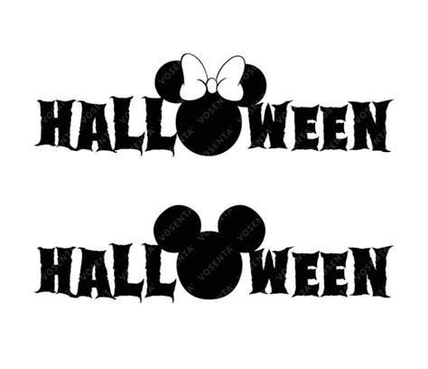 Halloween Mickey Minnie Svg Png Pdf Cricut Silhouette Cricut Svg