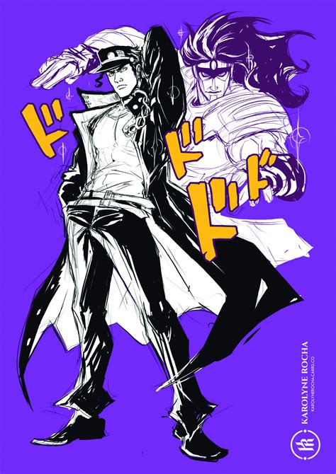 Karolyne Rocha's Art — Jotaro Kujo & Star Platinum ⭐🌠