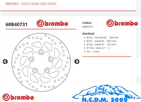 Brake Disc Brembo Gold Front Kymco Grand Dink Miler