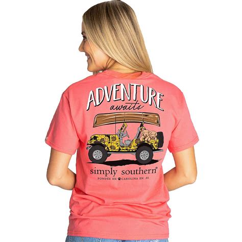 Simply Southern Women's Adventure Awaits Jeep Short Sleeve T-Shirt ...