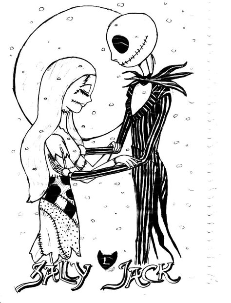 Printable Nightmare Before Christmas Coloring Pages