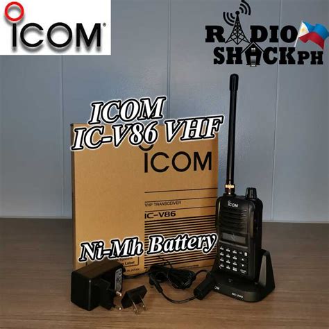 Genuine Icom V86 Vhf 7 Watts Water Dust And Shock Resistant Two Way Radio Shopee Philippines