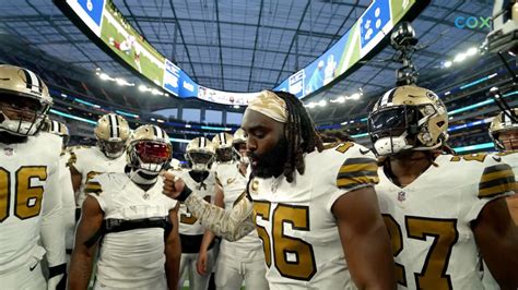 Demario Davis Leads Saints Pregame Huddle On Tnf La Rams