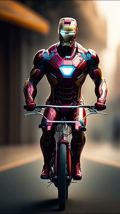 Iron Man Bicycle Shorts Superhero Tonystark Marvelstudios Avengers