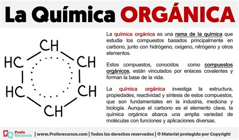 Qu Es La Qu Mica Org Nica