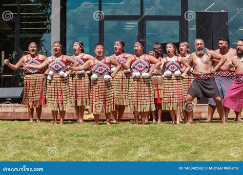 The Female Section of a Maori Kapa Haka Dance Group, New Zealand ...