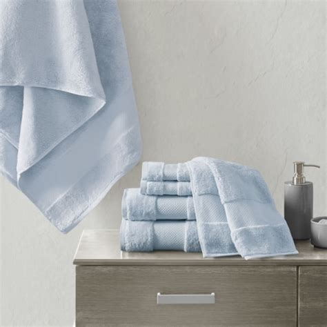 Gracie Mills Cotton 6 Piece Bath Towel Set Light Blue 1 Unit Kroger